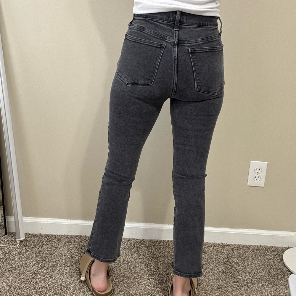 Madewell Cali Demi Boot Black Jeans, 27